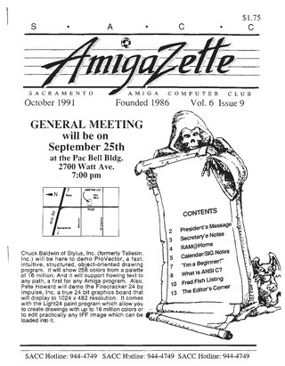 AmigaZette - 1991-10 cover